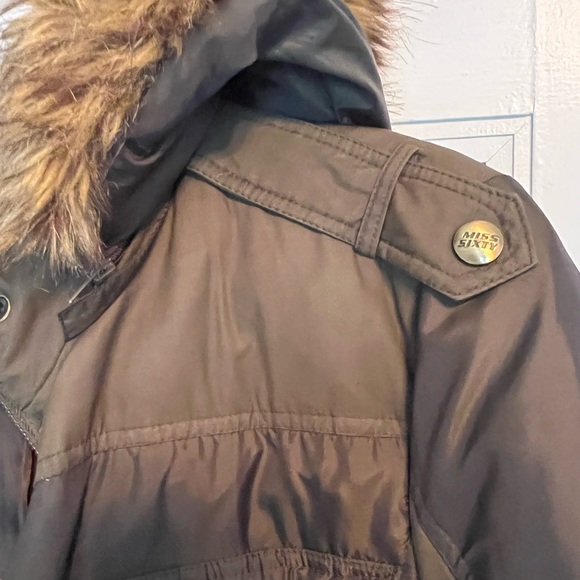 Miss Sixty M60 Green Winter Parka Jacket - Picture 8 of 10